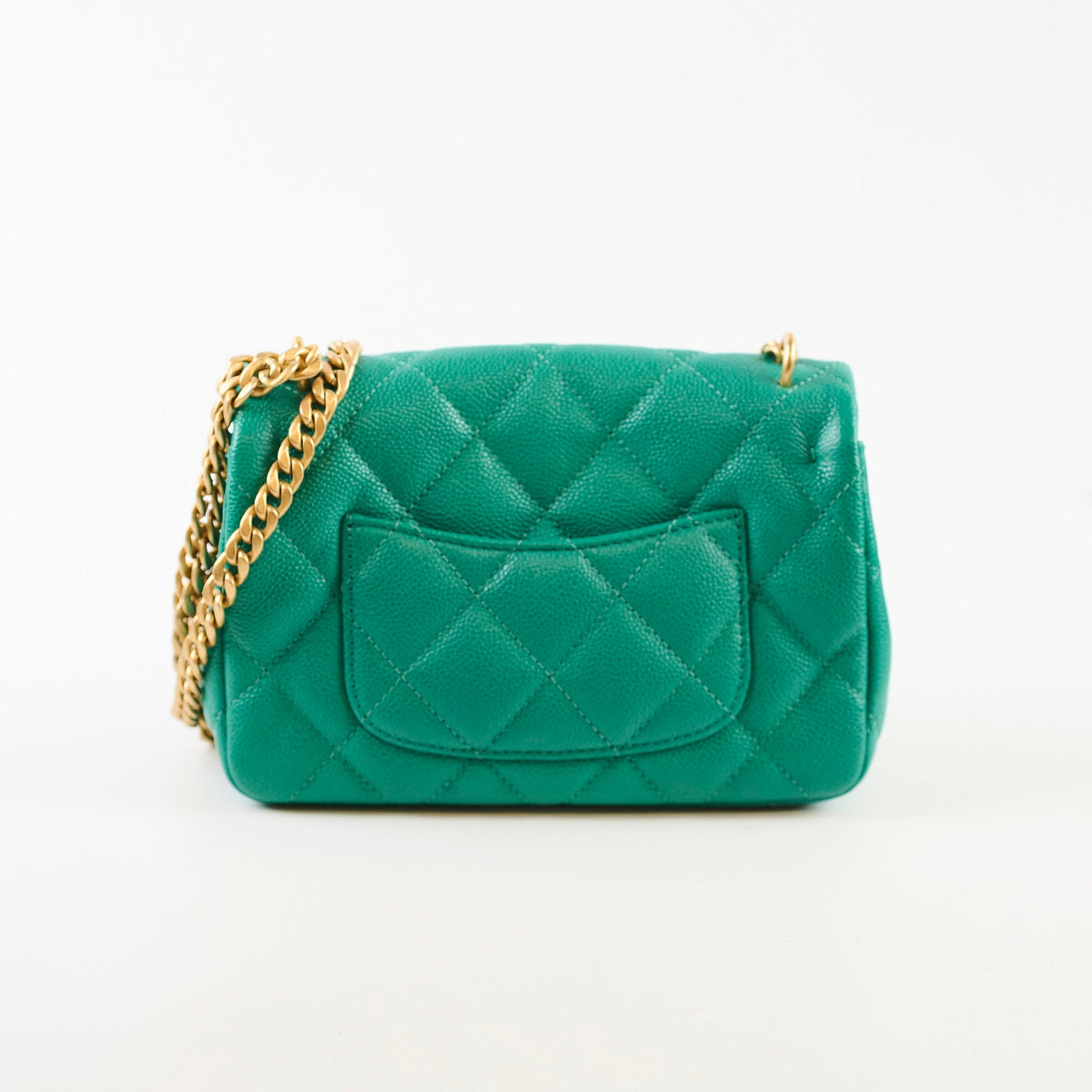 Chanel Mini Sweetheart Flap Green Caviar - photo 2
