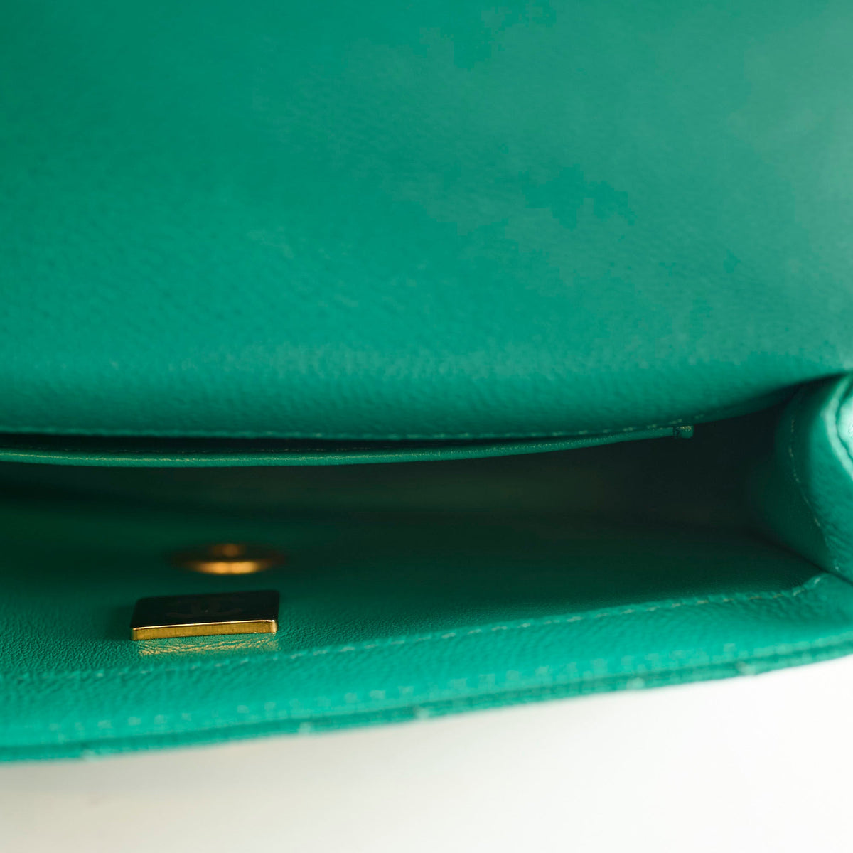 Chanel Mini Sweetheart Flap Green Caviar - photo 6