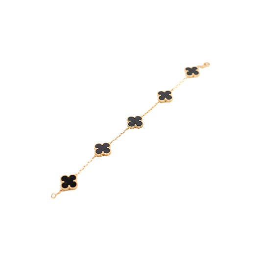 Van Cleef & Arpels VCA Vintage Onyx 5 Motif Bracelet 2025 - photo 1