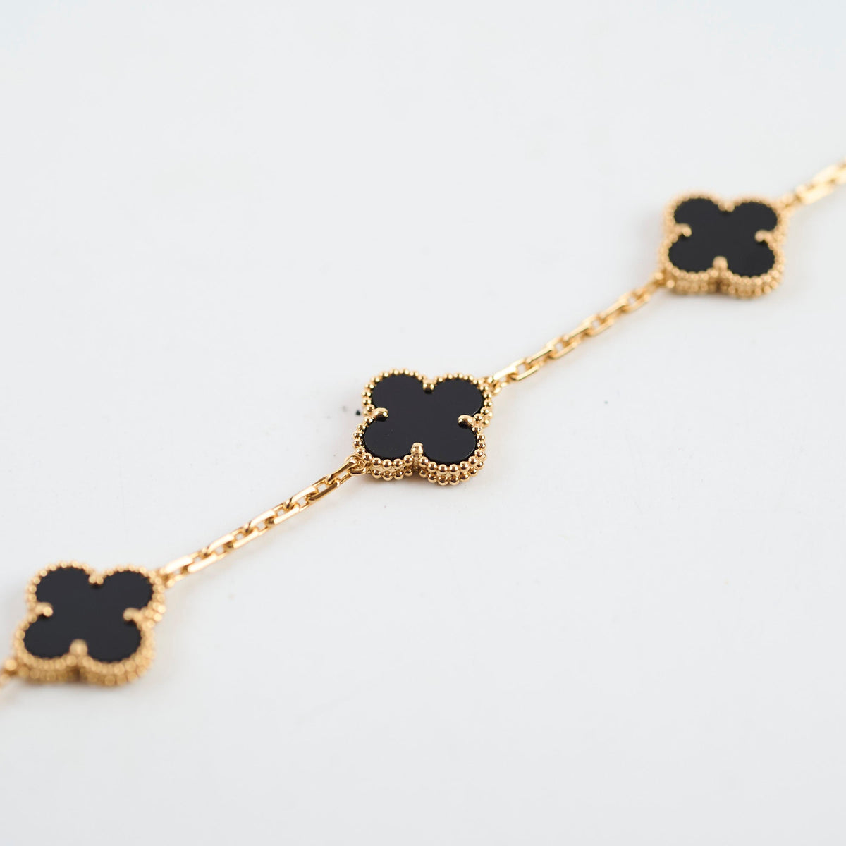 Van Cleef & Arpels VCA Vintage Onyx 5 Motif Bracelet 2025 - photo 2