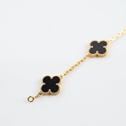 Van Cleef & Arpels VCA Vintage Onyx 5 Motif Bracelet 2025 - photo 4