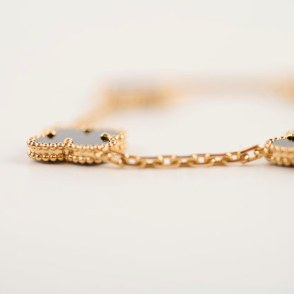 Van Cleef & Arpels VCA Vintage Onyx 5 Motif Bracelet 2025 - photo 6