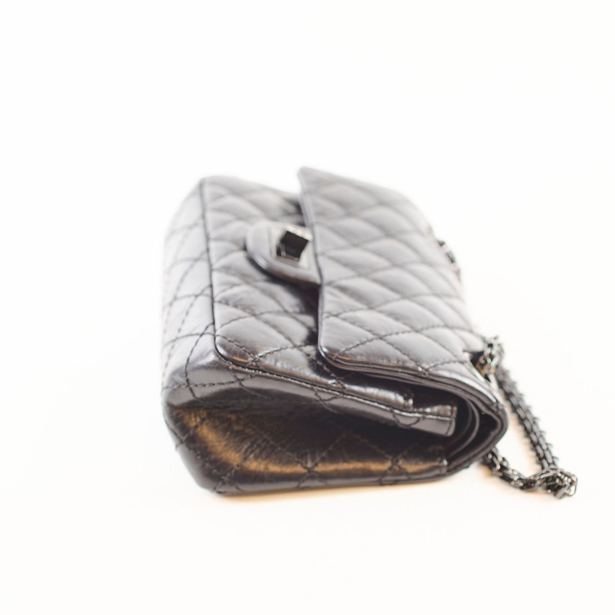 Chanel Mini Reissue Black Calfksin Black Hardware 23 Series - photo 3
