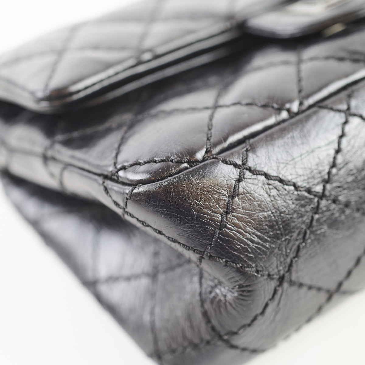 Chanel Mini Reissue Black Calfksin Black Hardware 23 Series - photo 11