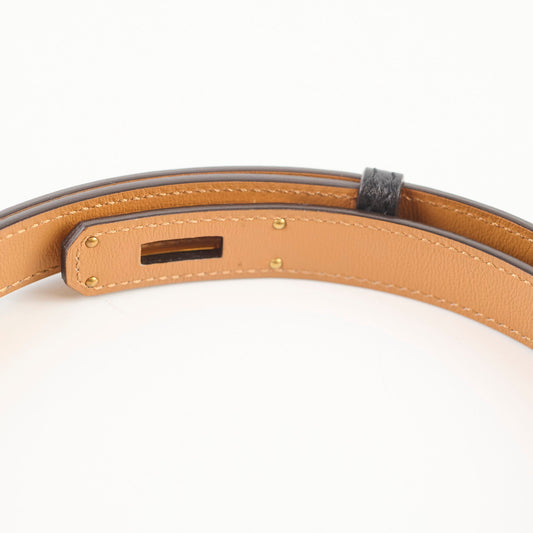 Hermes Kelly 18 Belt Epsom Black GHW - photo 2