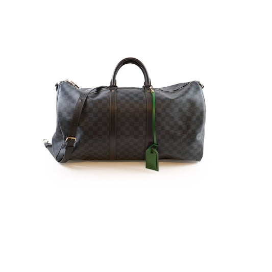 Louis Vuitton Keepall 55 Bandoulière Damier Graphite canvas Black/Navy - photo 1