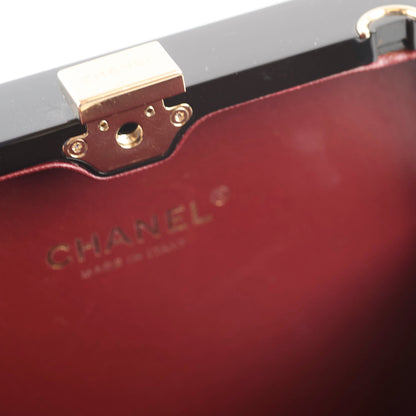 Chanel Runway Resin Crystal Pearl Clutch Black - photo 7