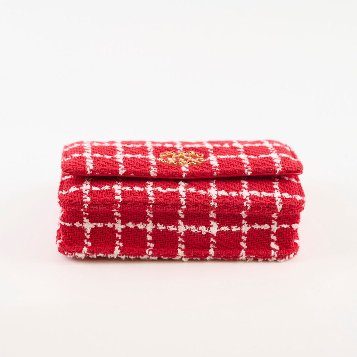 Chanel Mini Tweed 19 Flap Red/White - photo 4