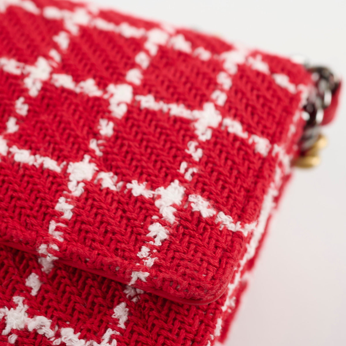 Chanel Mini Tweed 19 Flap Red/White - photo 14