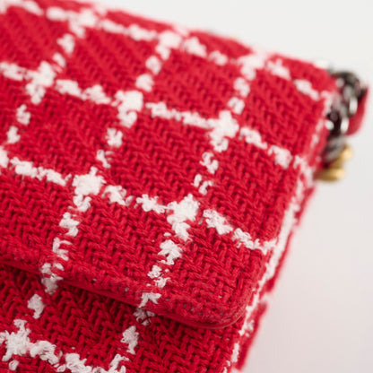 Chanel Mini Tweed 19 Flap Red/White - photo 14