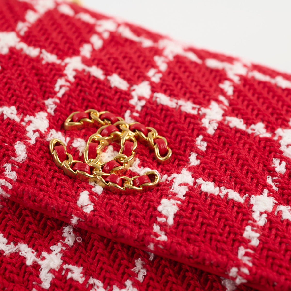 Chanel Mini Tweed 19 Flap Red/White - photo 15