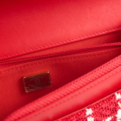 Chanel Mini Tweed 19 Flap Red/White - photo 10