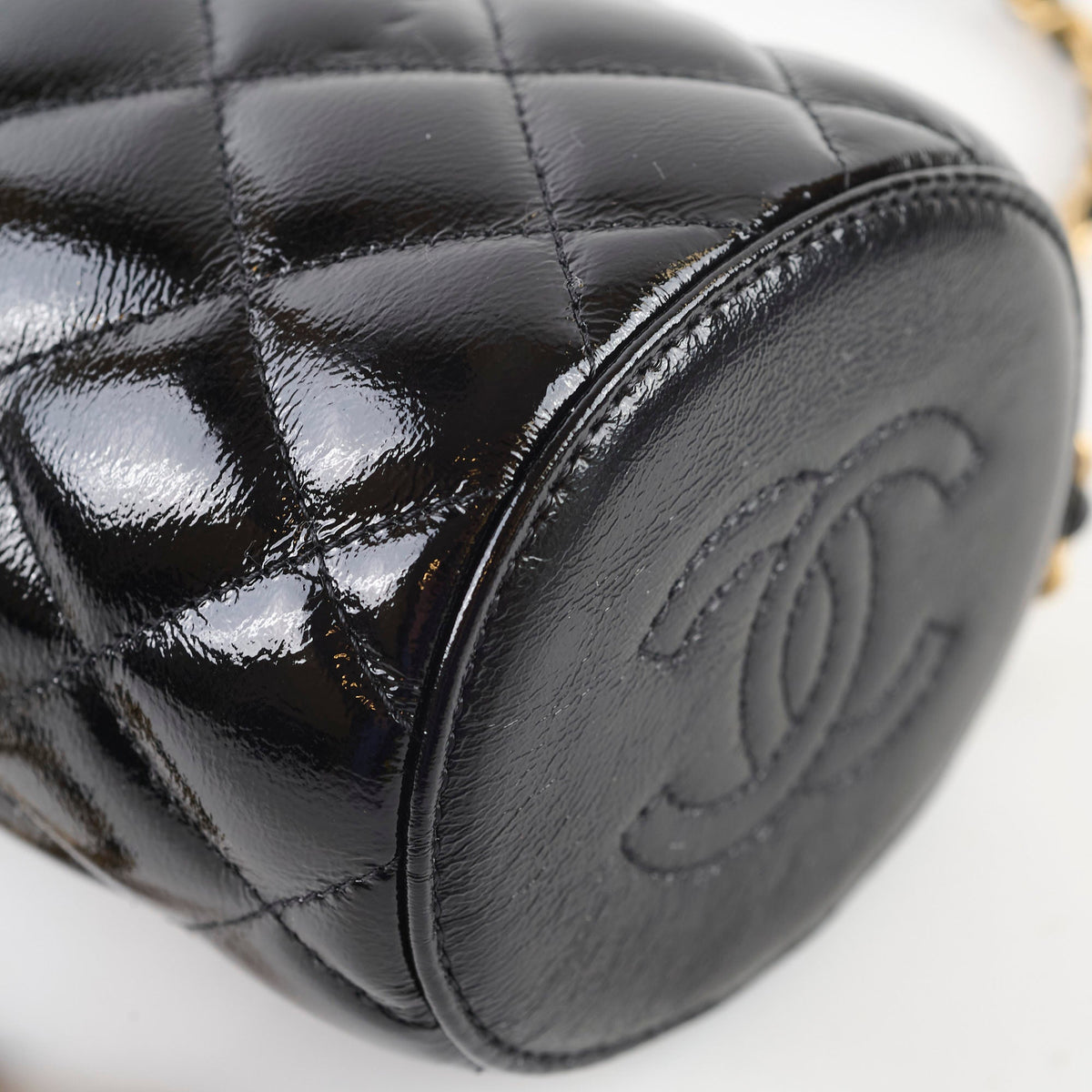 Chanel Crown Box Vanity Shiny Lambskin Black Microchip - photo 9