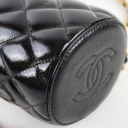 Chanel Crown Box Vanity Shiny Lambskin Black Microchip - photo 9