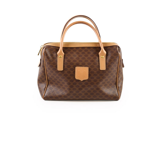 Celine Vintage Macadam Mini Boston bag Monogram Canvas Brown - photo 1