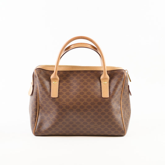 Celine Vintage Macadam Mini Boston bag Monogram Canvas Brown - photo 2