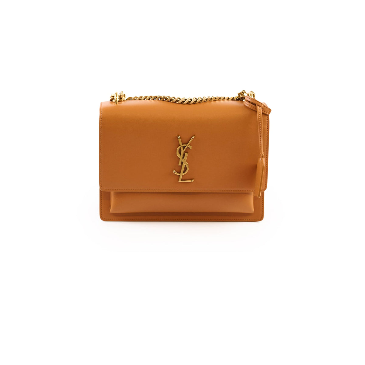 Saint Laurent Medium Sunset Calfskin Tan - photo 1