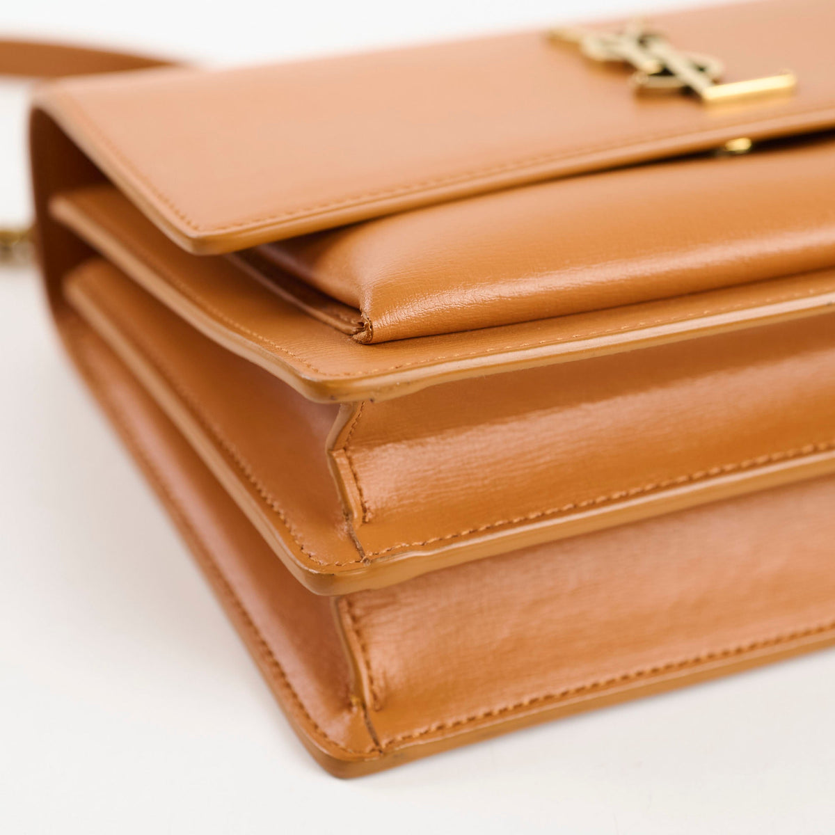 Saint Laurent Medium Sunset Calfskin Tan - photo 9
