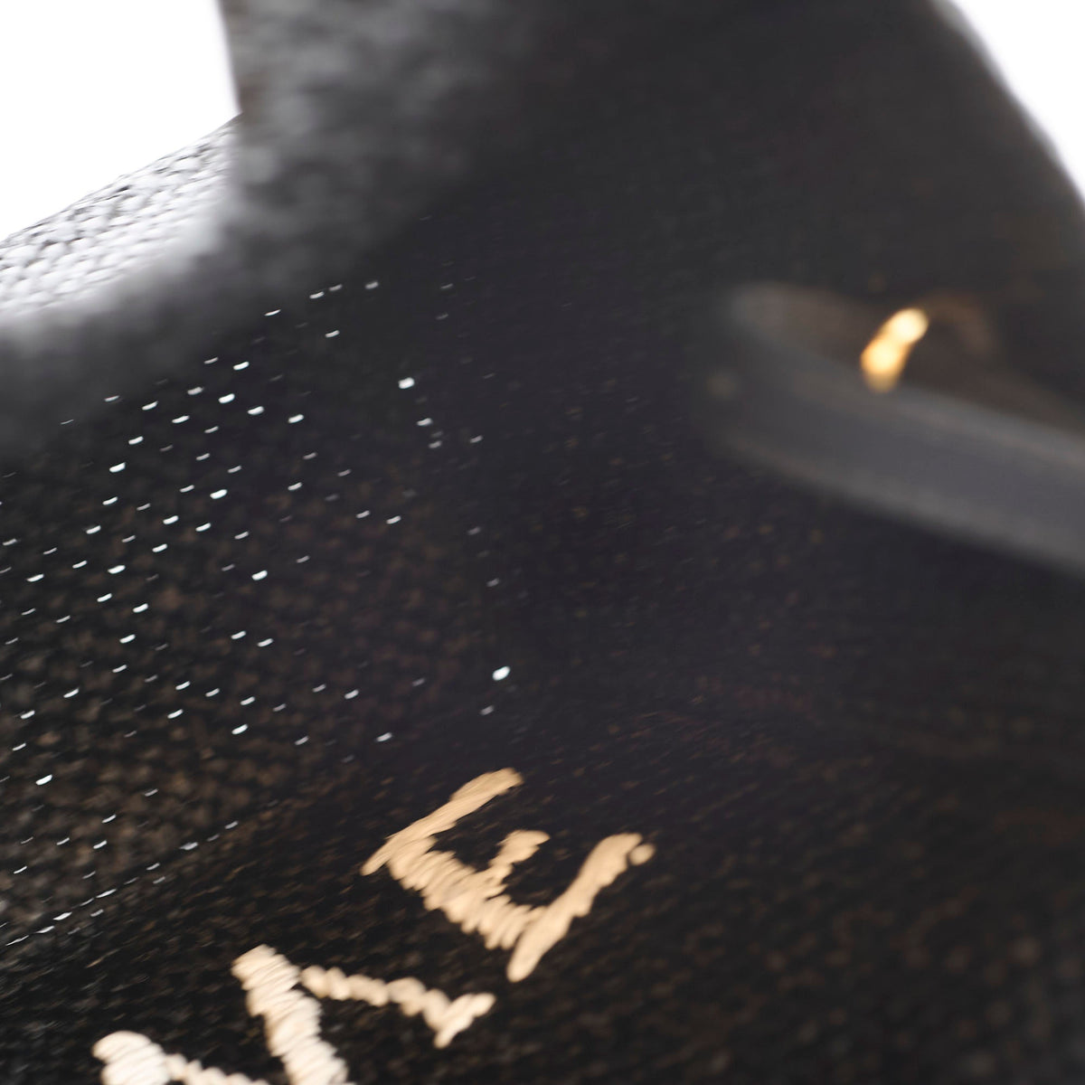 Loewe Small Font Raffia Tote Bag Black - photo 8