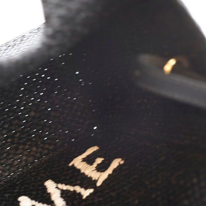 Loewe Small Font Raffia Tote Bag Black - photo 8