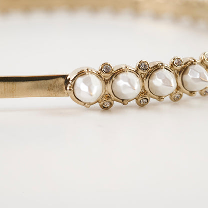 Chanel CC Pearl & Crystal Headband - photo 4