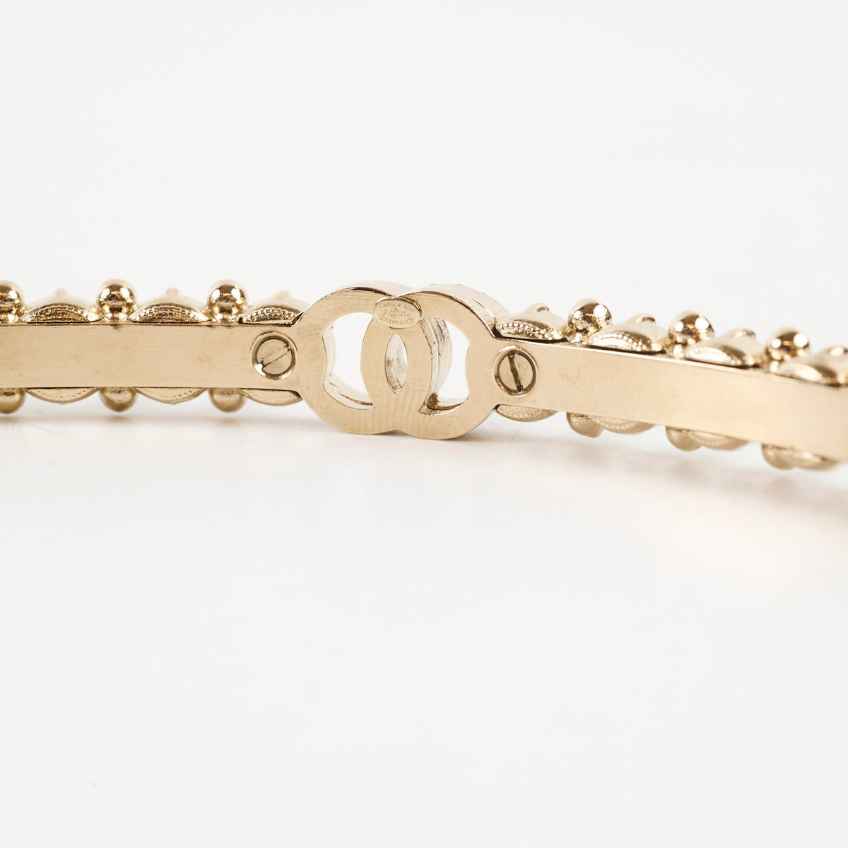 Chanel CC Pearl & Crystal Headband - photo 5