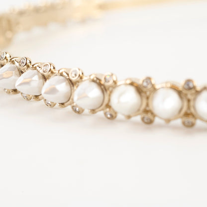 Chanel CC Pearl & Crystal Headband - photo 7