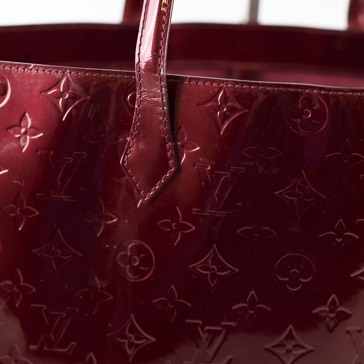Louis Vuitton Wilshire GM Vernis Tote Amarante - photo 8