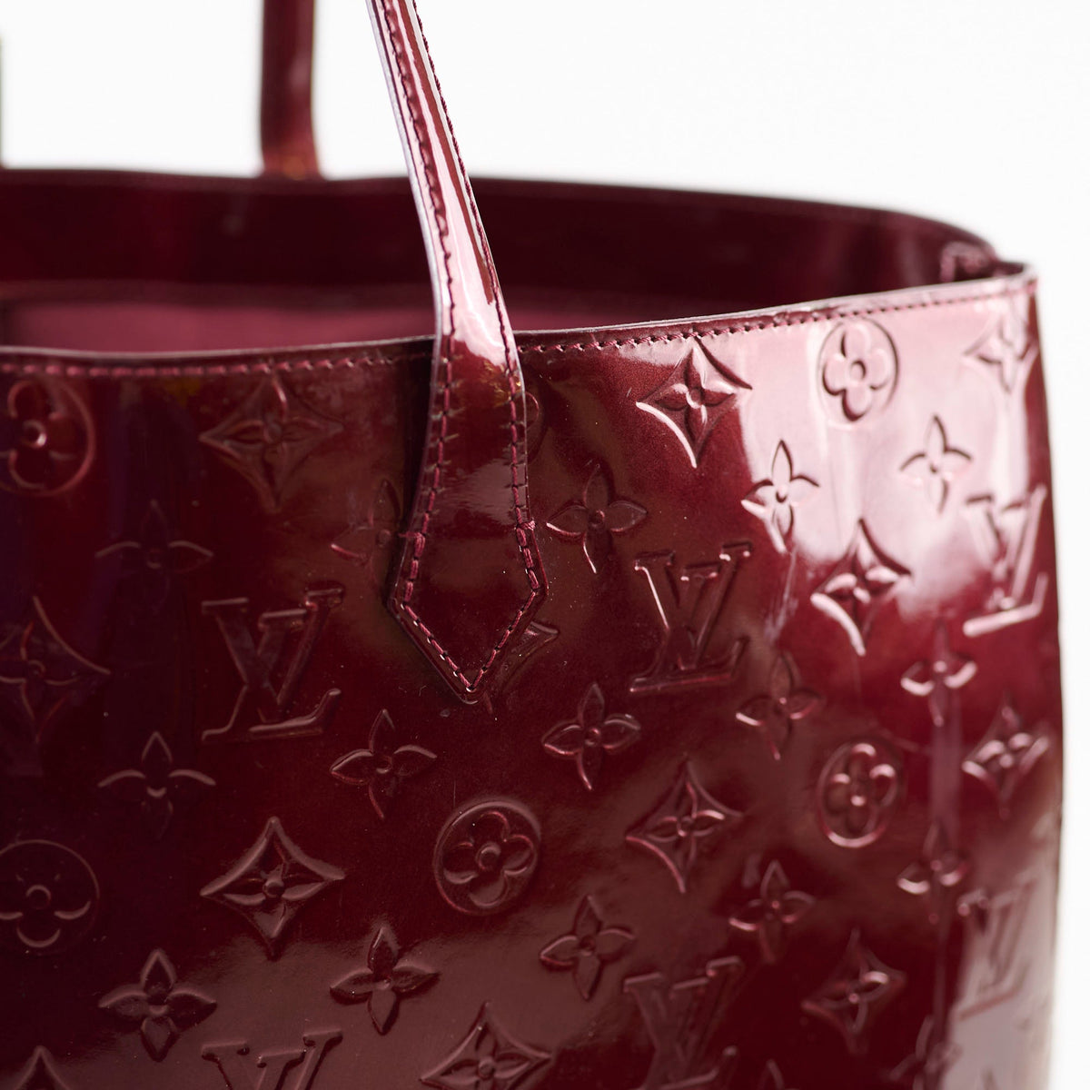 Louis Vuitton Wilshire GM Vernis Tote Amarante - photo 9