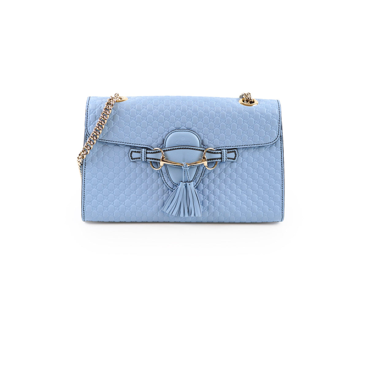 Gucci Emily Chain Shoulder Bag Light Blue - photo 1