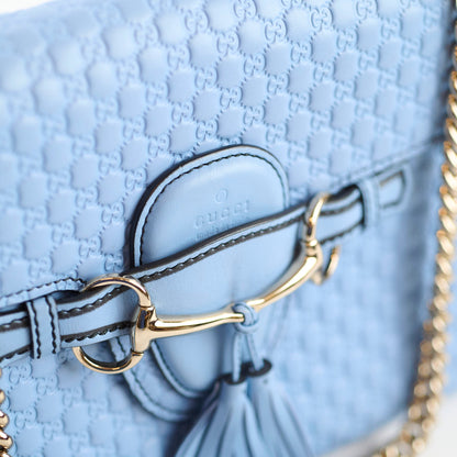 Gucci Emily Chain Shoulder Bag Light Blue - photo 11
