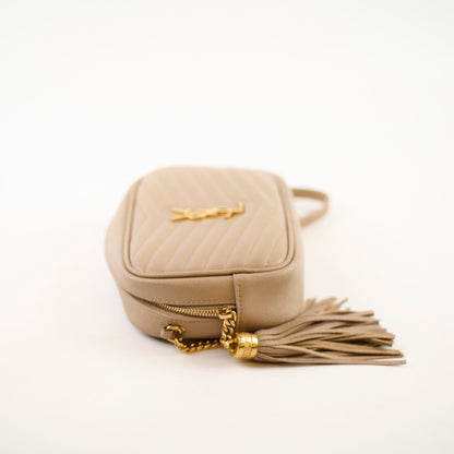 Saint Laurent Mini Lou Camera Bag Beige - photo 3
