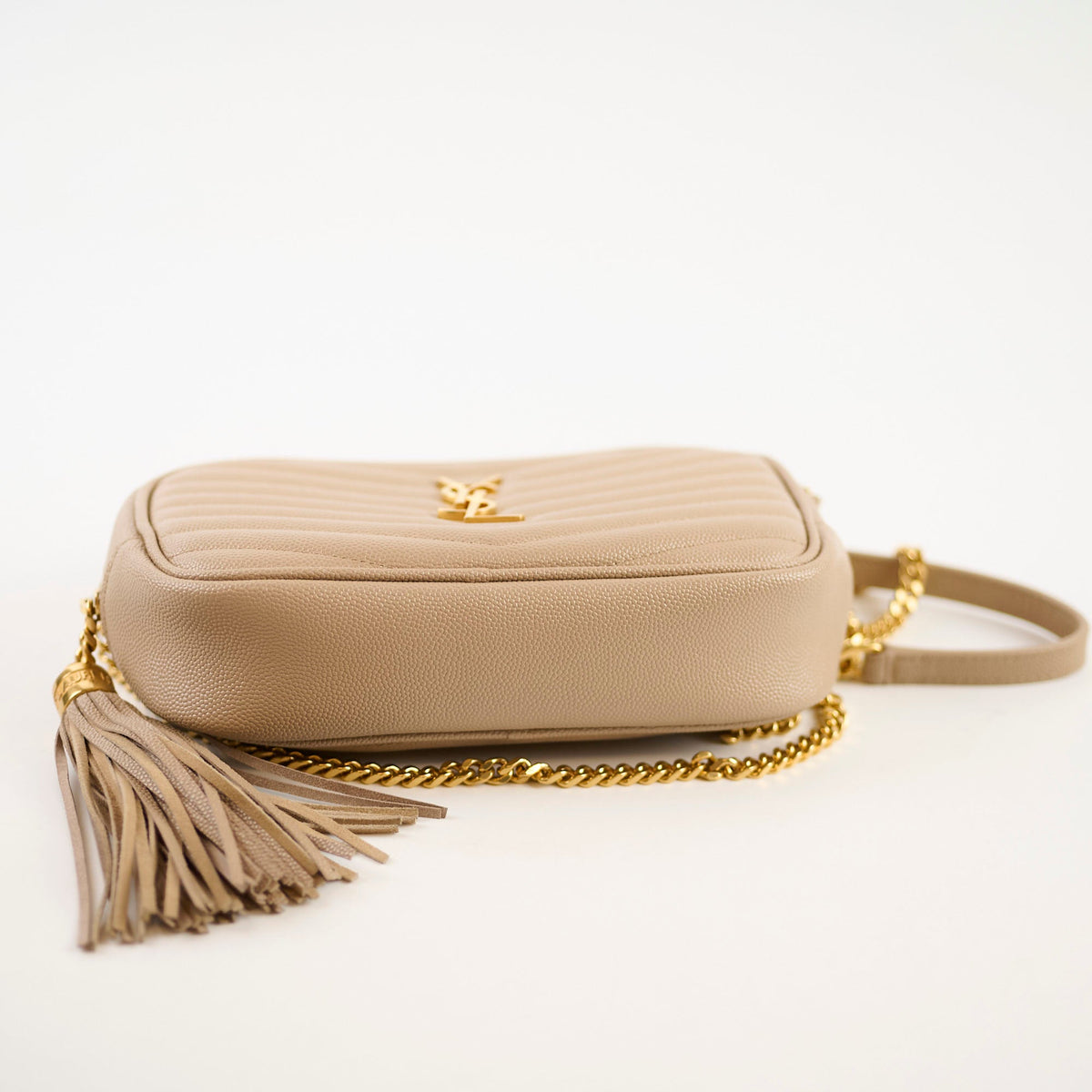 Saint Laurent Mini Lou Camera Bag Beige - photo 4