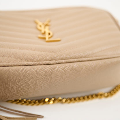 Saint Laurent Mini Lou Camera Bag Beige - photo 9