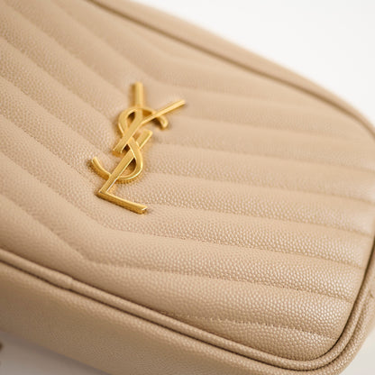 Saint Laurent Mini Lou Camera Bag Beige - photo 11