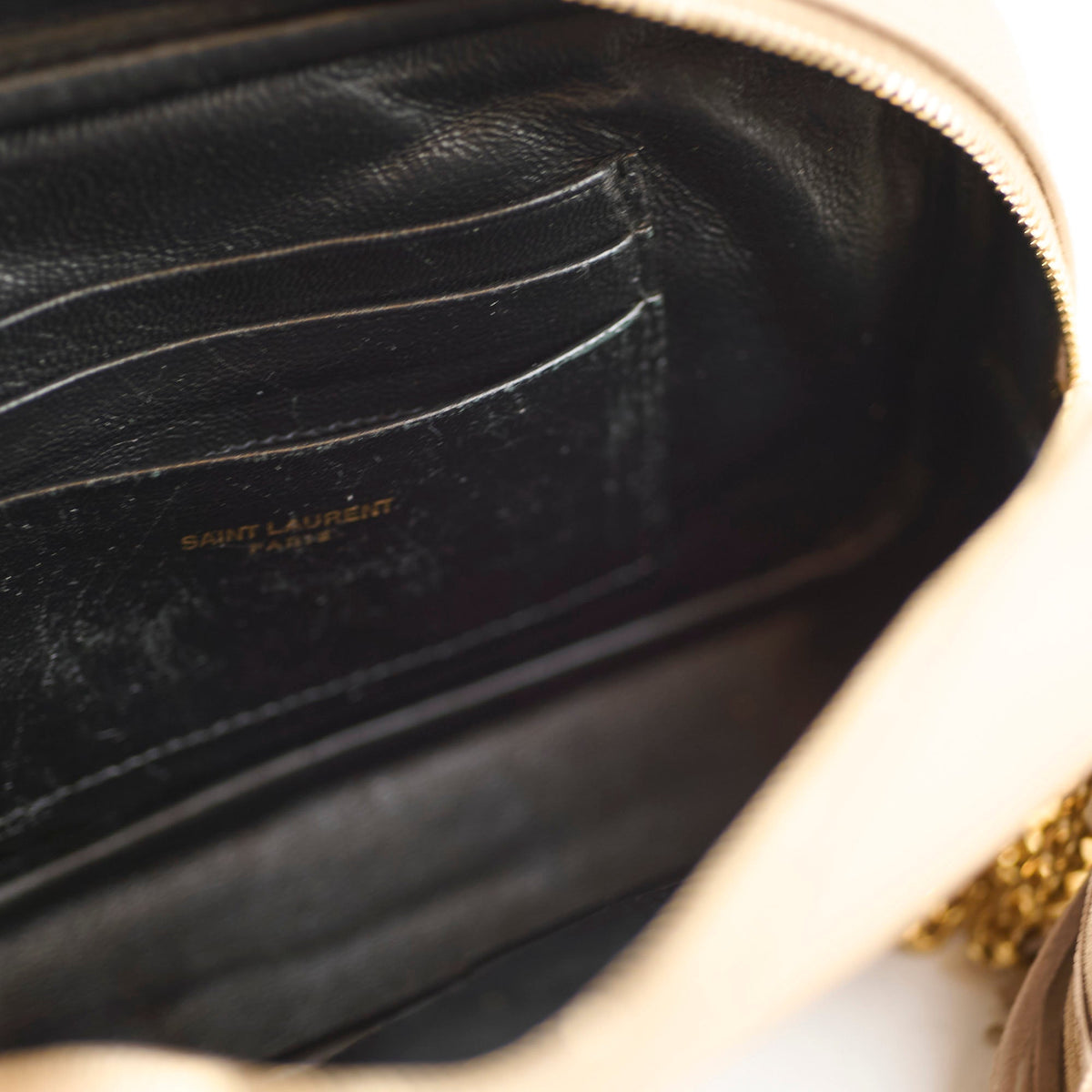 Saint Laurent Mini Lou Camera Bag Beige - photo 5