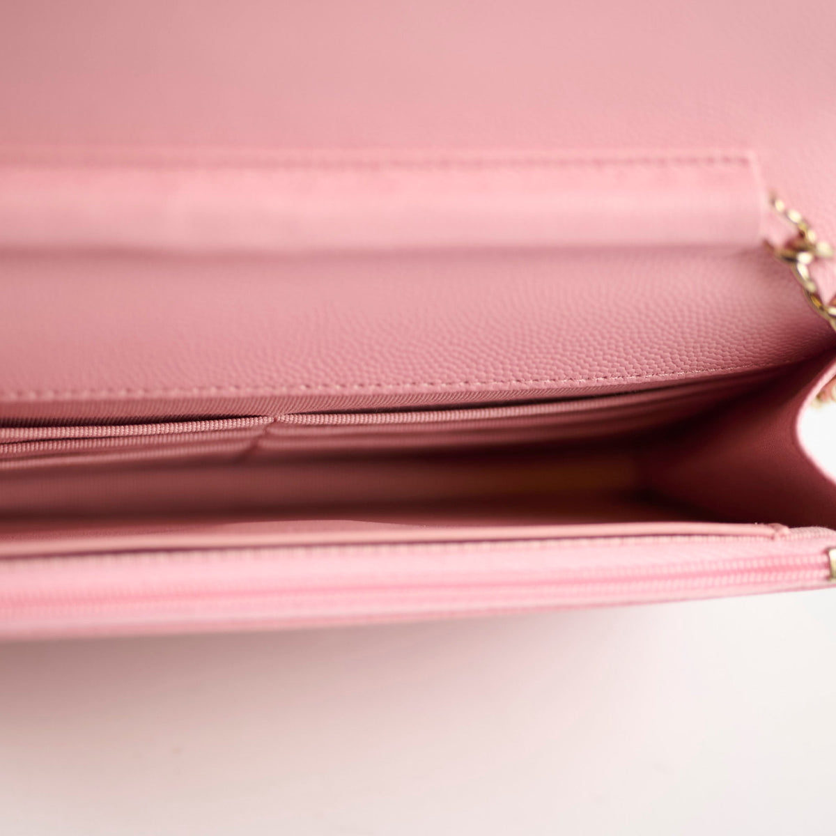 Chanel Caviar Wallet On Chain WOC Pink Microchip - photo 10