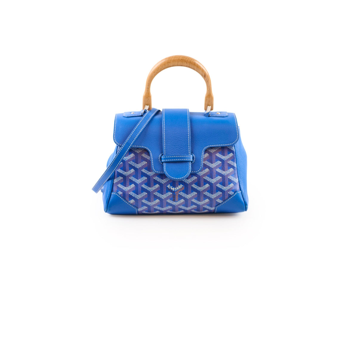 Goyard Saigon Mini Top Handle Bag Sky Blue - photo 1