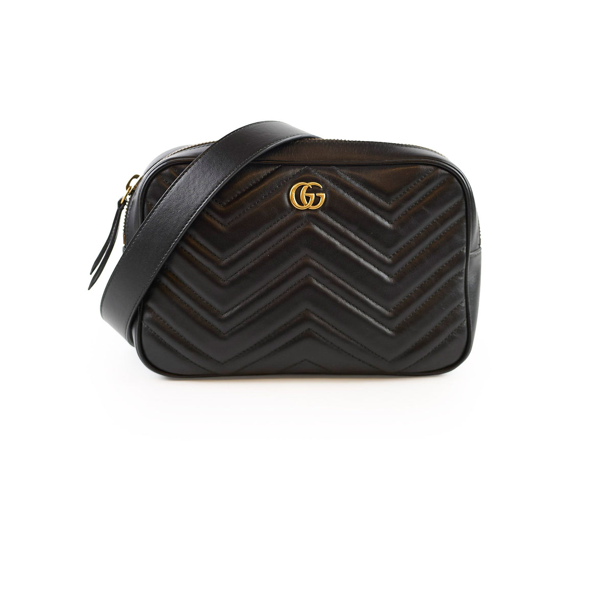 Gucci Marmont Small Camera Belt Bag Black - photo 1