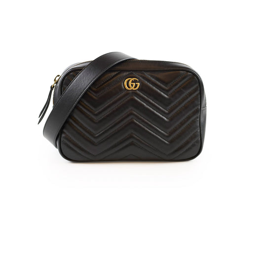 Gucci Marmont Small Camera Belt Bag Black - photo 1