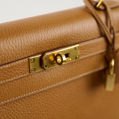 Hermes Kelly 28 Epsom Gold - Y Circle Stamp - photo 13
