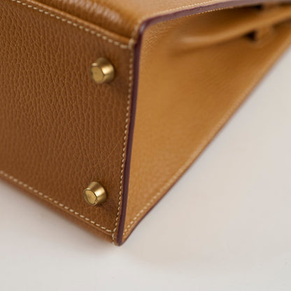 Hermes Kelly 28 Epsom Gold - Y Circle Stamp - photo 12