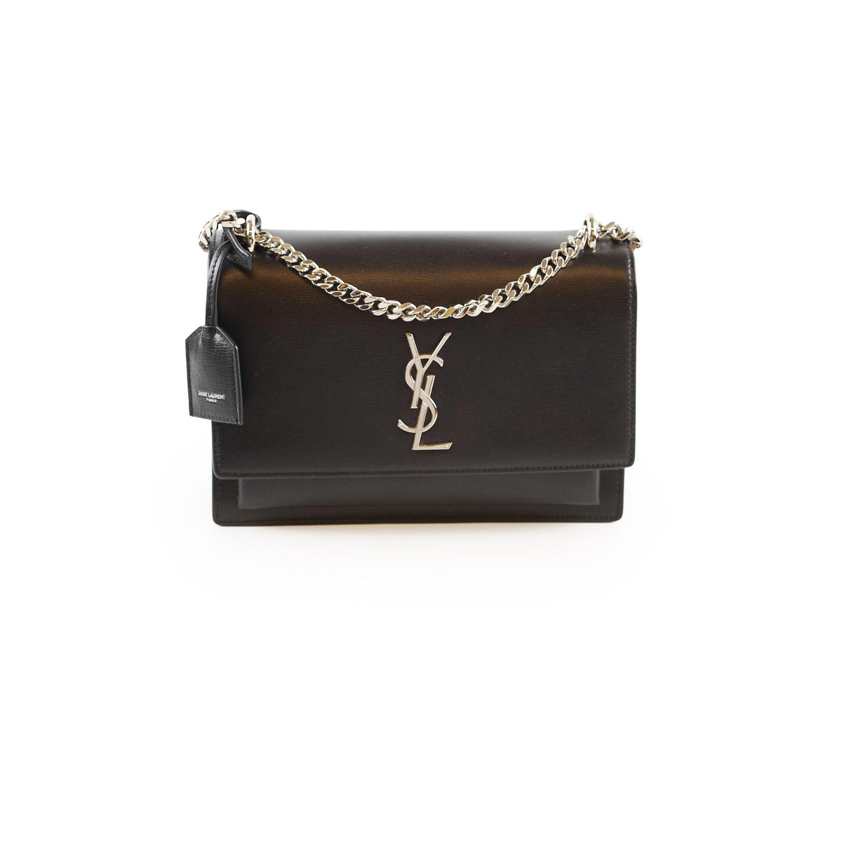 Saint Laurent Medium Sunset Leather Black - photo 1