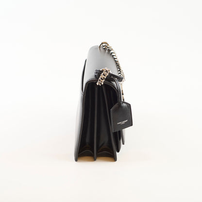 Saint Laurent Medium Sunset Leather Black - photo 3