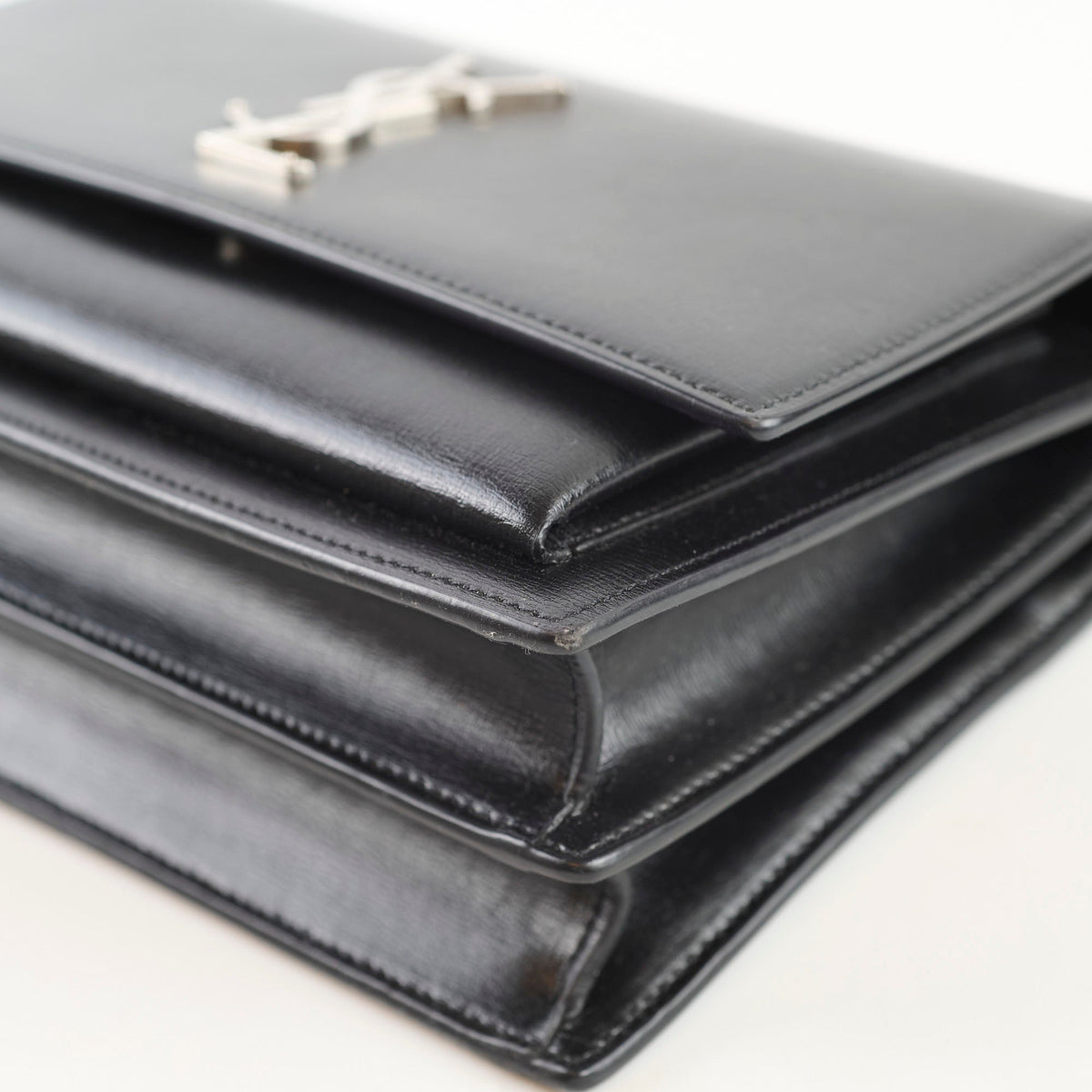 Saint Laurent Medium Sunset Leather Black - photo 12