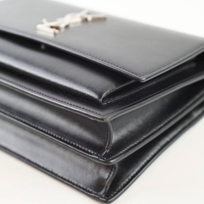 Saint Laurent Medium Sunset Leather Black - photo 12