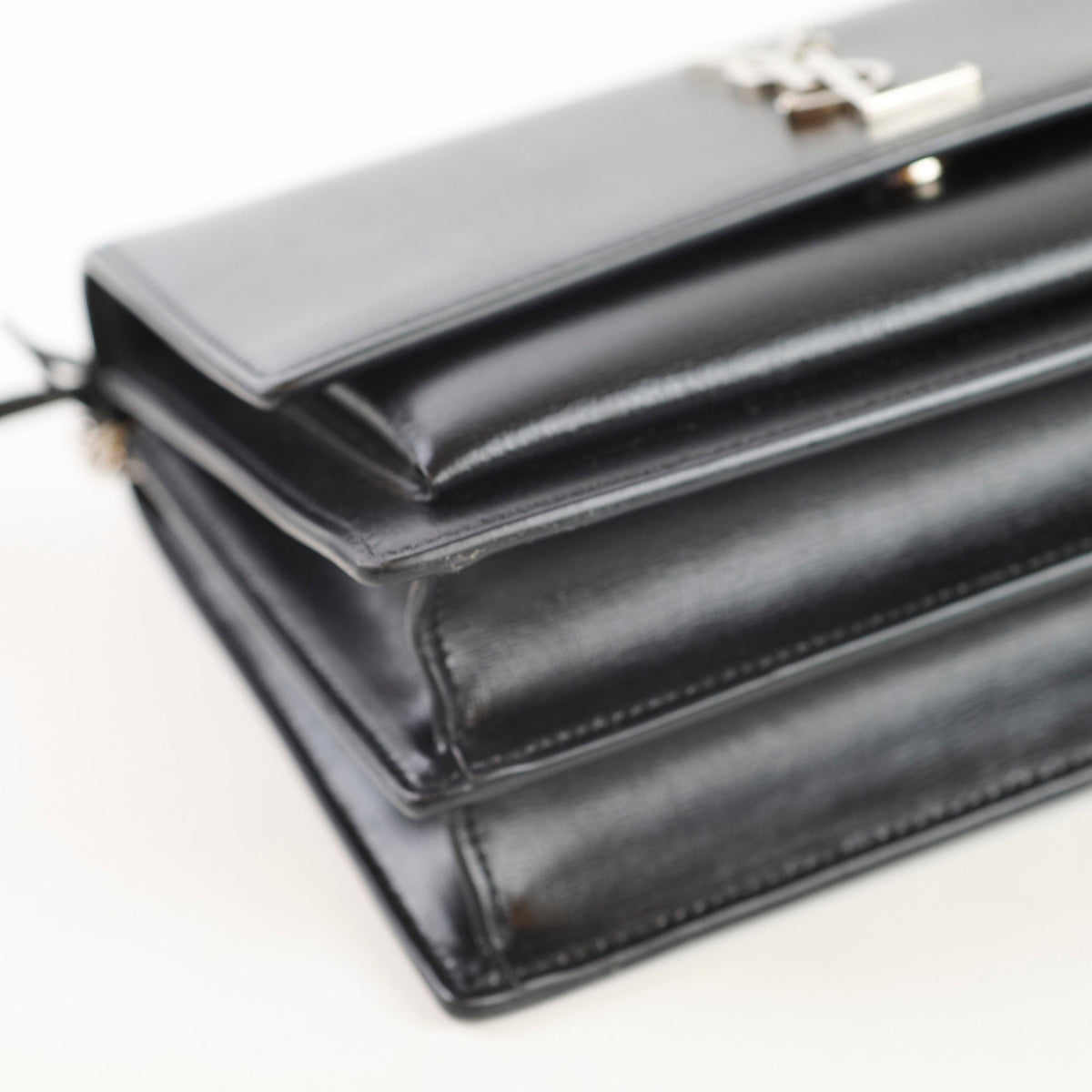 Saint Laurent Medium Sunset Leather Black - photo 11