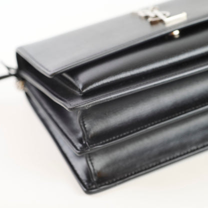 Saint Laurent Medium Sunset Leather Black - photo 11
