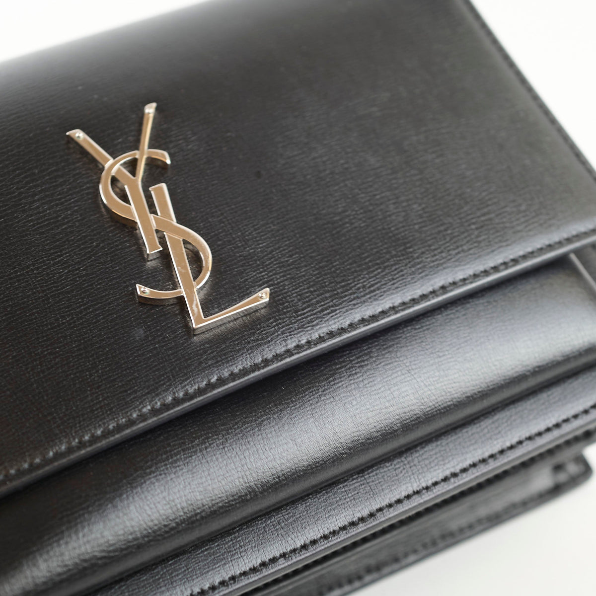 Saint Laurent Medium Sunset Leather Black - photo 13