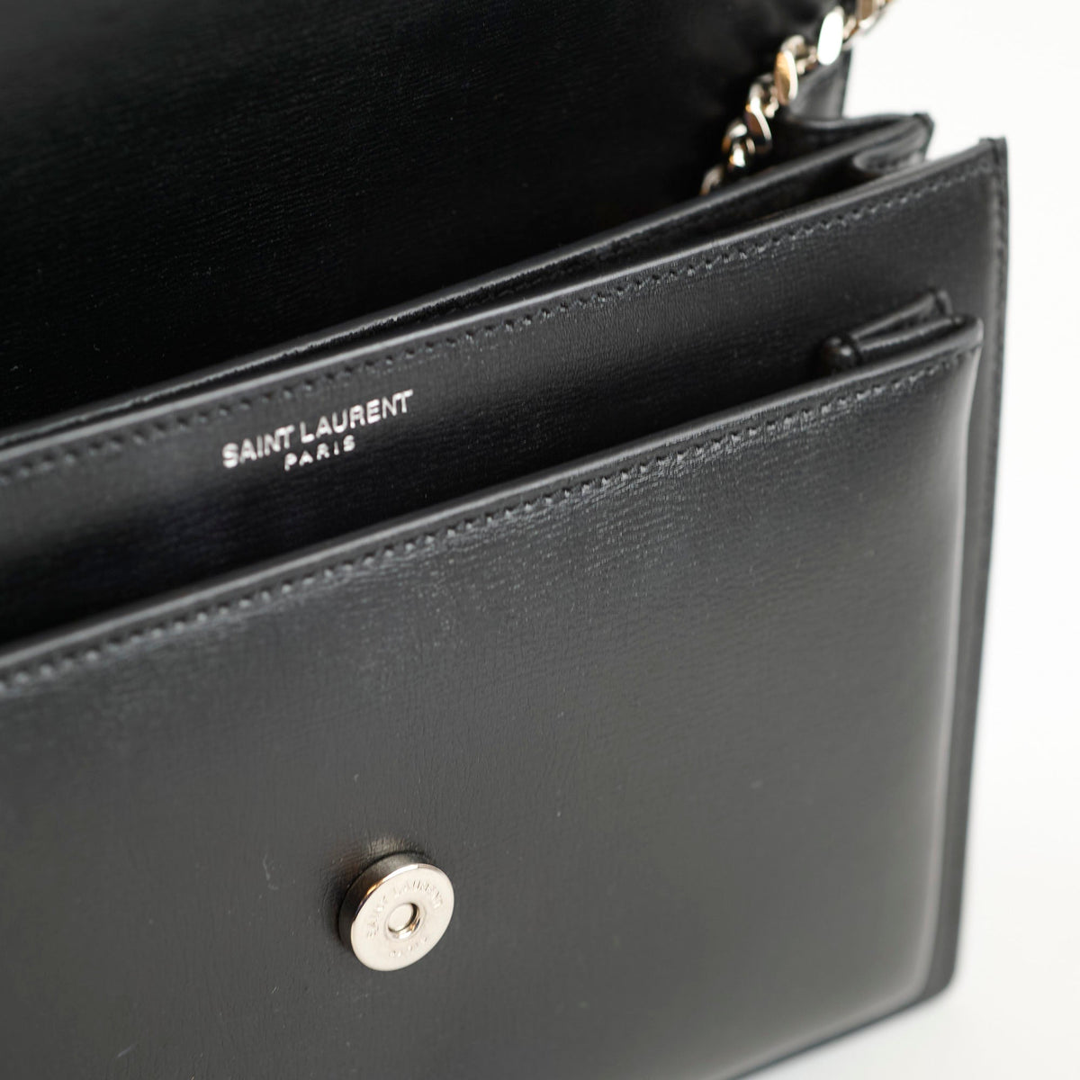 Saint Laurent Medium Sunset Leather Black - photo 7